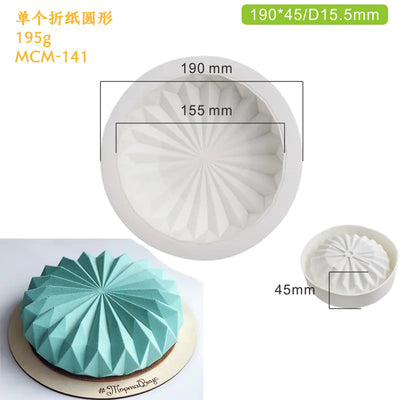 Round Mooncake Mould and Silicone Baking Tools - Lunqara 