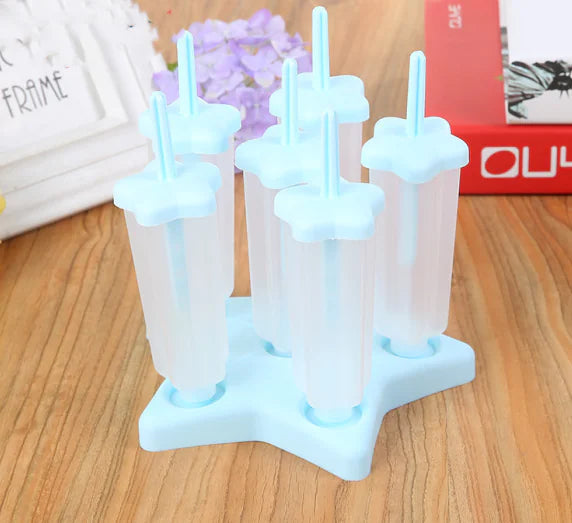 Ice Pop Mold with Star and Flower Shapes (Ice Maker)
