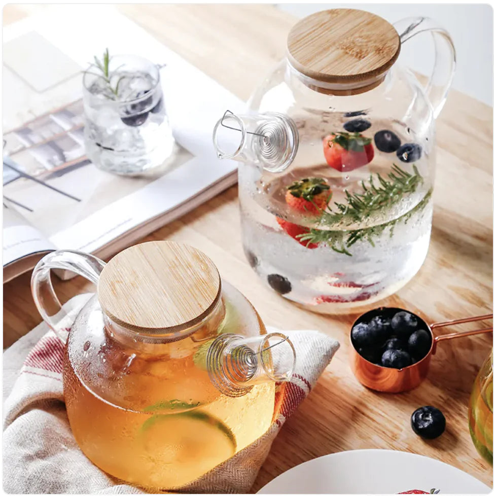 High-Temperature Resistant Glass Water Bottle - Lunqara 