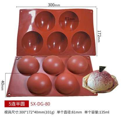 Sanjin 6-Cavity Silicone Mold for DIY Chocolate & Candy - Lunqara 