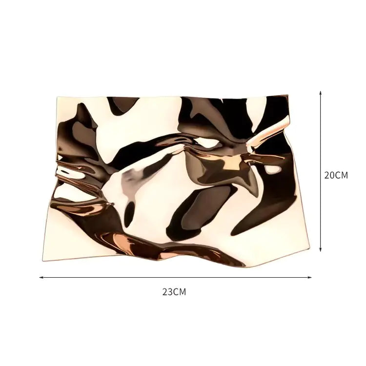 Nordic Style Stainless Steel Irregular Fruit Bowl