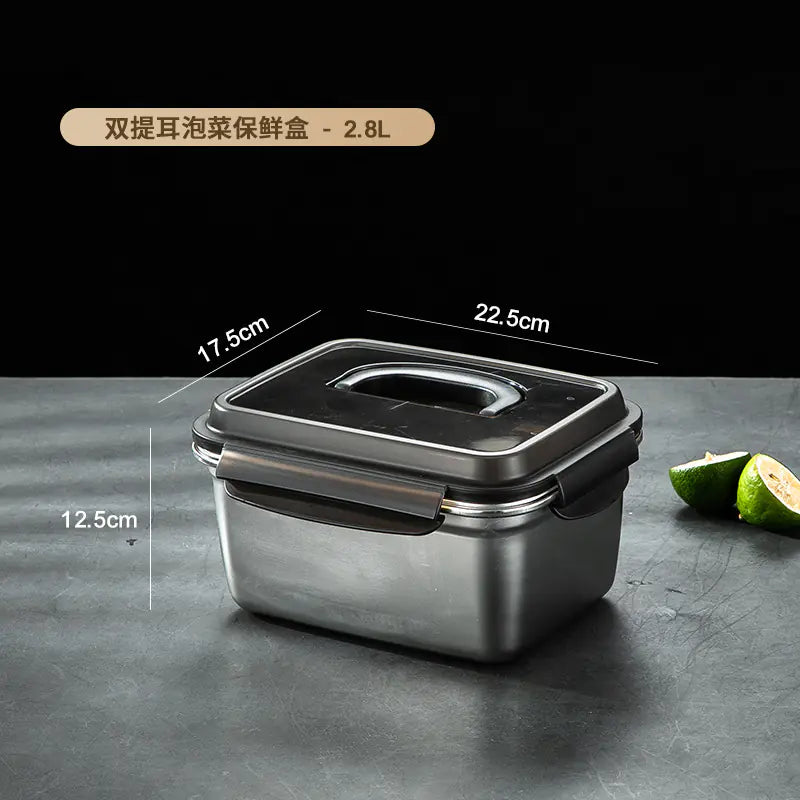 304 Stainless Steel Sealed Food Storage Container