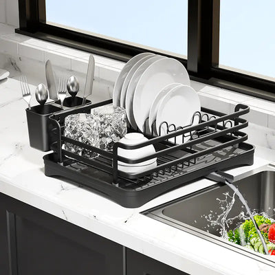 Multi-Functional Kitchen Dish Rack with Drainage System - Lunqara 