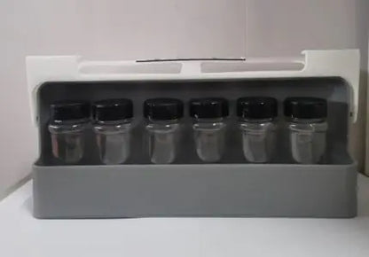 Multi-Compartment Hanging Kitchen Spice Rack | Seasoning Bottle Organizer with Optional Bottles - Lunqara 