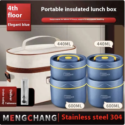 Extra-Long Insulated Stainless Steel Lunch Box