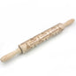 Christmas Reindeer Printed Wooden Rolling Pin with Laser Engraving