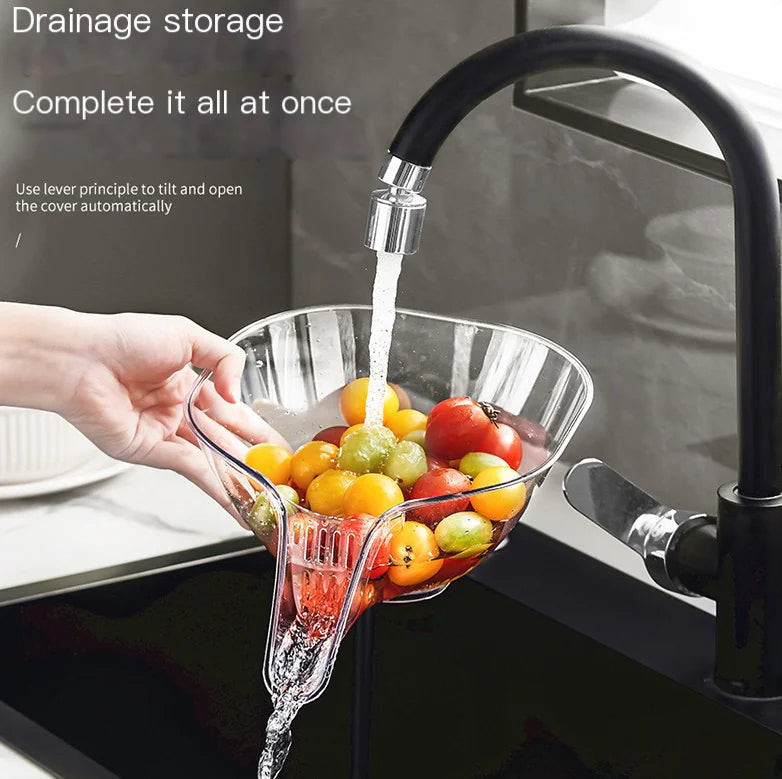 Multifunctional Draining Basket and Bowl for Kitchen - Lunqara 