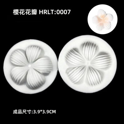 3D Silicone Molds for Leaf and Petal Decorations