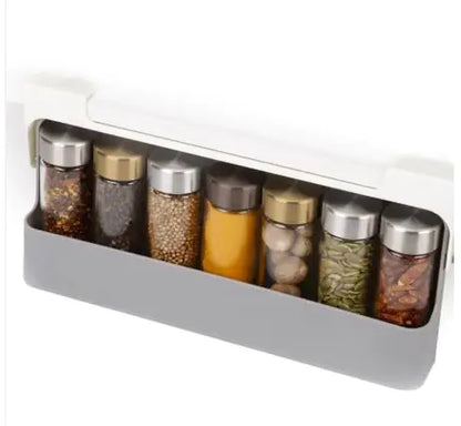 Multi-Compartment Hanging Kitchen Spice Rack | Seasoning Bottle Organizer with Optional Bottles - Lunqara 