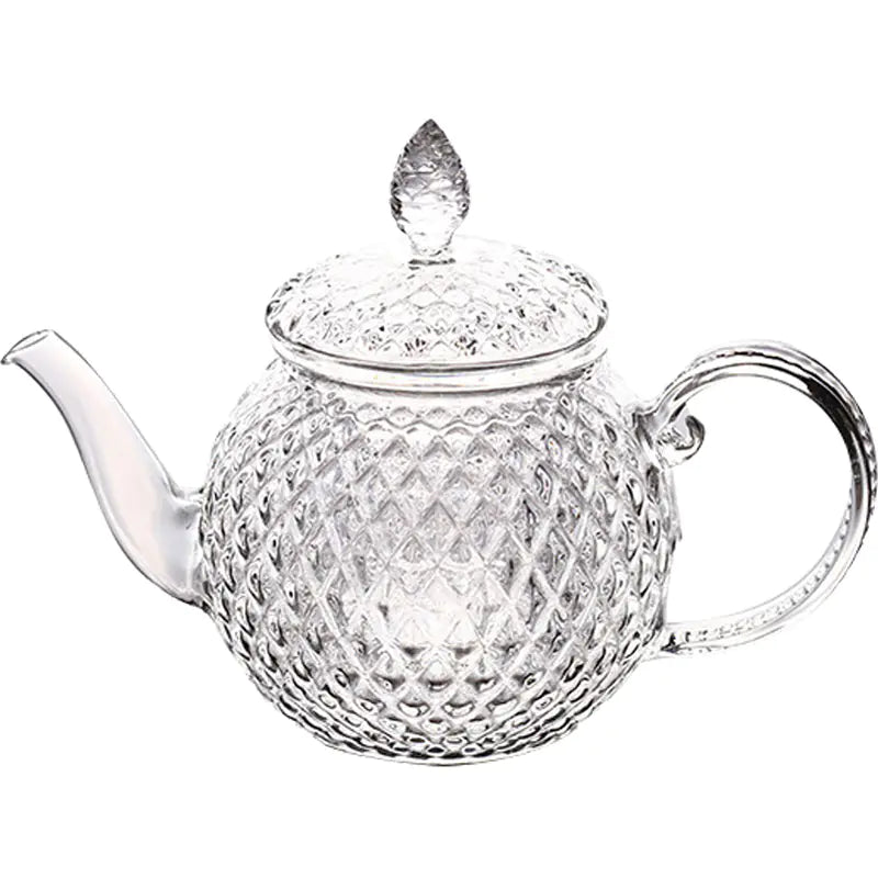 Borosilicate Glass Sunflower Teapot for Floral Tea - Lunqara 