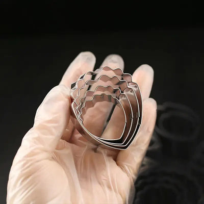 Stainless Steel Peony Cookie Cutter and Silicone Molds Set