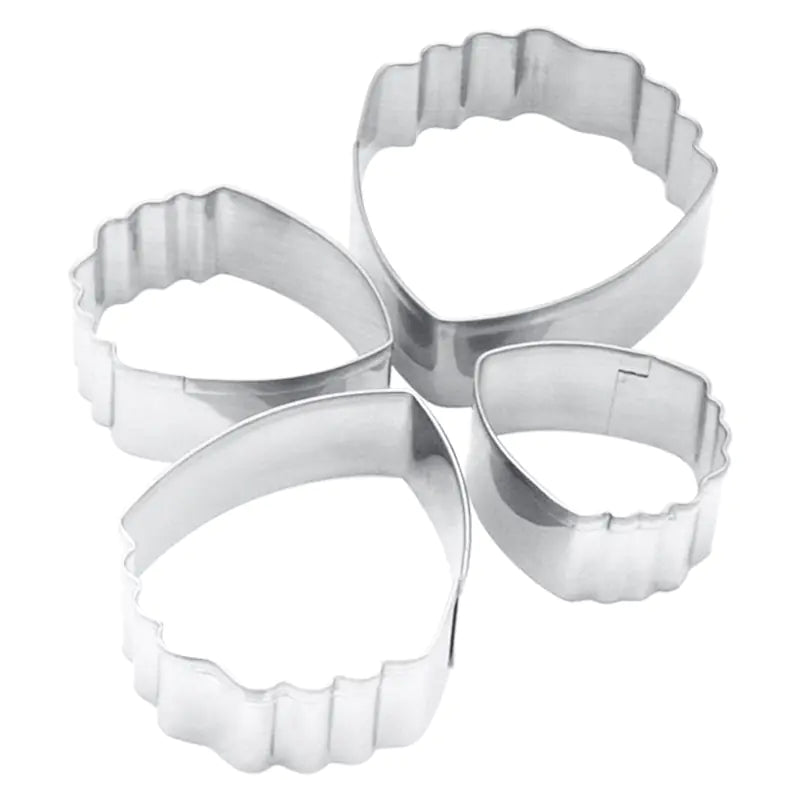 Stainless Steel Peony Cookie Cutter and Silicone Molds Set