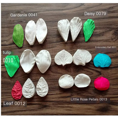 3D Silicone Molds for Leaf and Petal Decorations