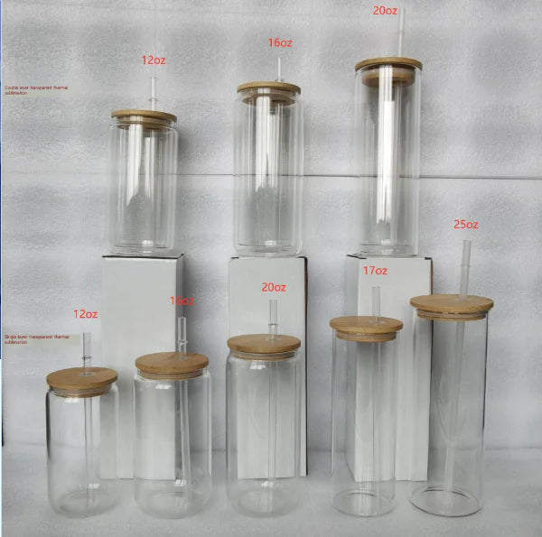 16oz High Borosilicate Glass Beer and Cola Cup - Lunqara 