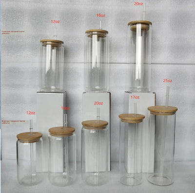 16oz High Borosilicate Glass Beer and Cola Cup - Lunqara 