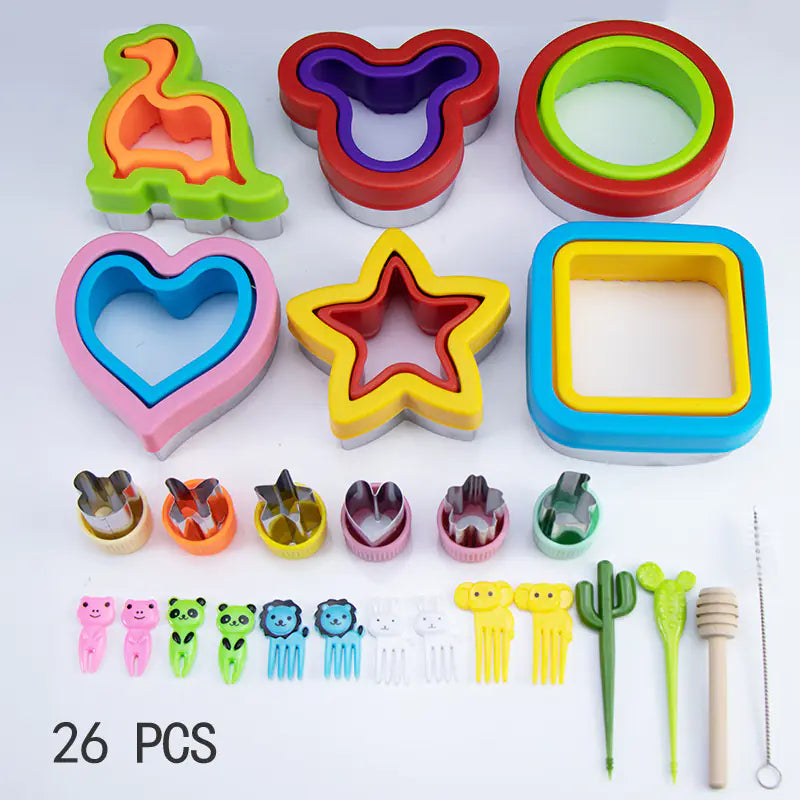 Cross-Border Pocket Sandwich Set with Cartoon Cutters