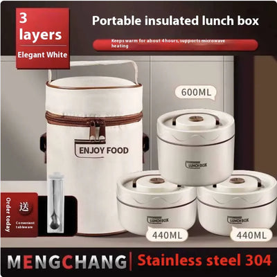 Extra-Long Insulated Stainless Steel Lunch Box