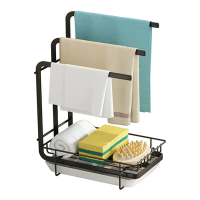 Space-Saving Detachable Kitchen Storage Rack for Towels