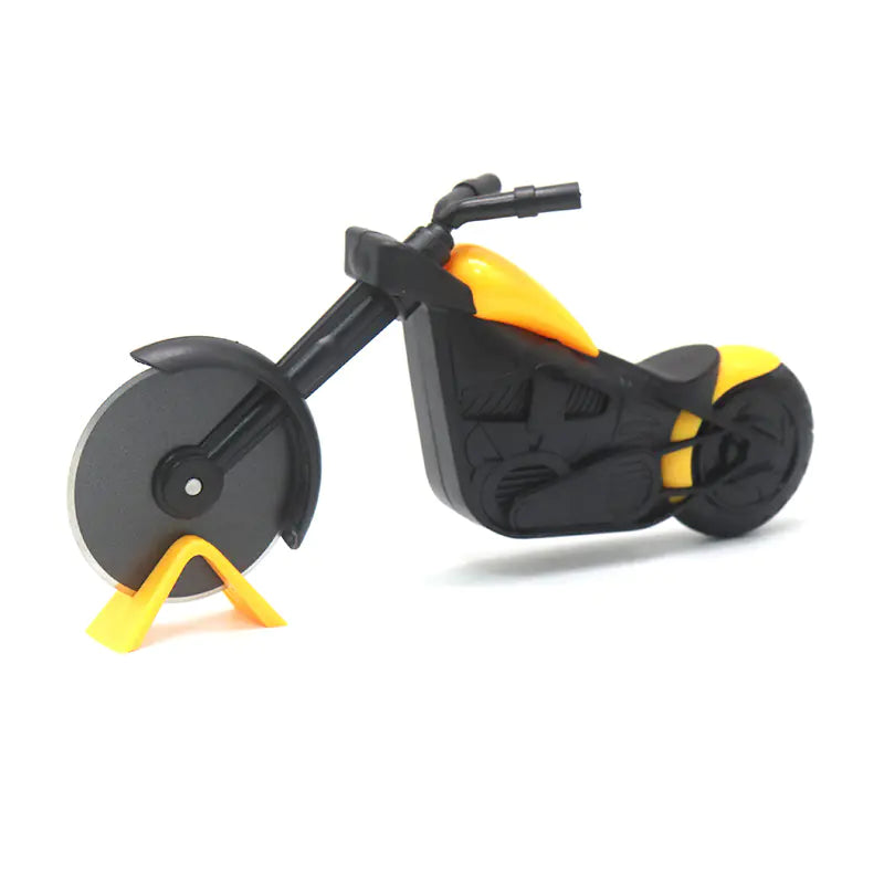 Stainless Steel Pizza Cutter - Cute Motorcycle Design - Lunqara 