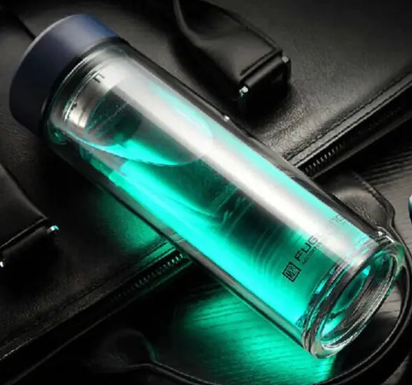 Eco-friendly Glass Water Bottle with Filter - Lunqara 