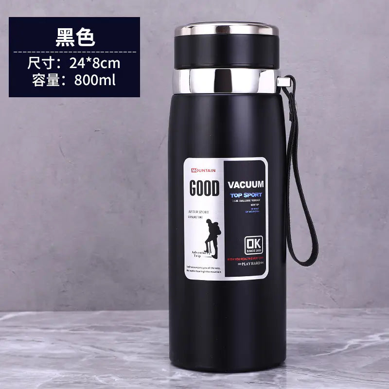 Stainless Steel Insulated Tea Cup 1000ml for Outdoors - Lunqara 