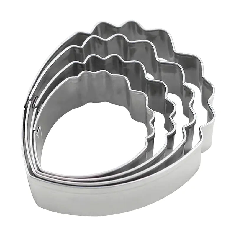 Stainless Steel Peony Cookie Cutter and Silicone Molds Set