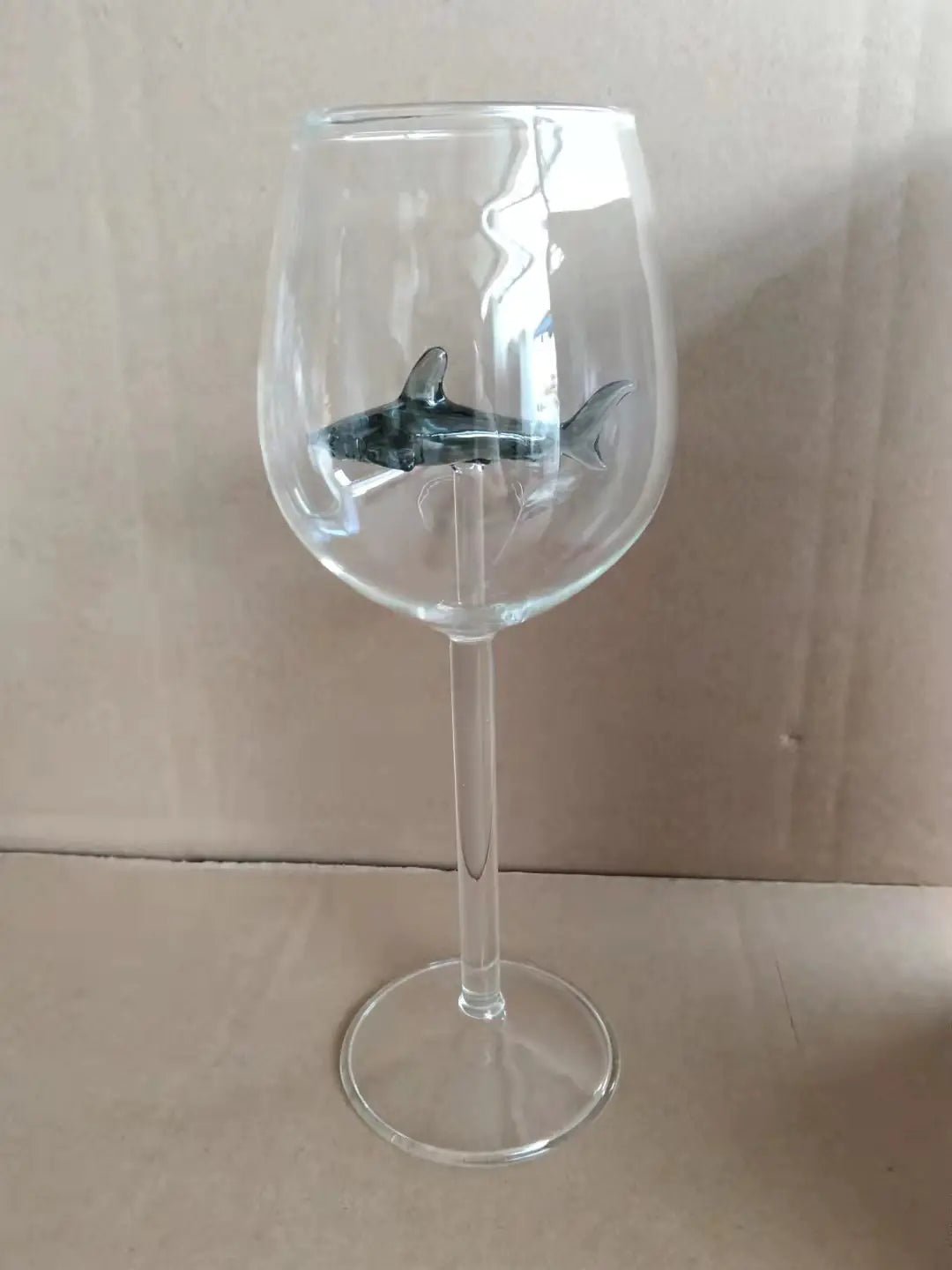 Creative Shark High Wine Glass with Octopus Design - Lunqara