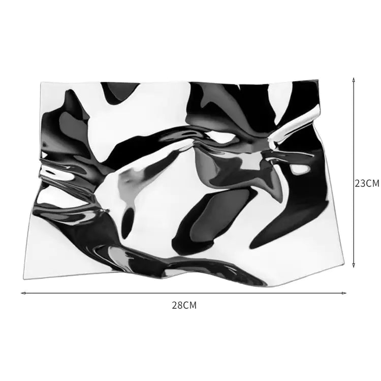 Nordic Style Stainless Steel Irregular Fruit Bowl