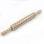 Christmas Reindeer Printed Wooden Rolling Pin with Laser Engraving
