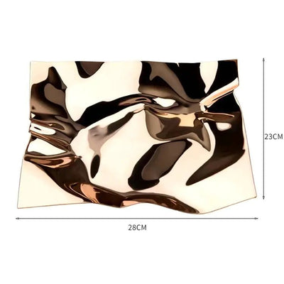 Nordic Style Stainless Steel Irregular Fruit Bowl - Lunqara