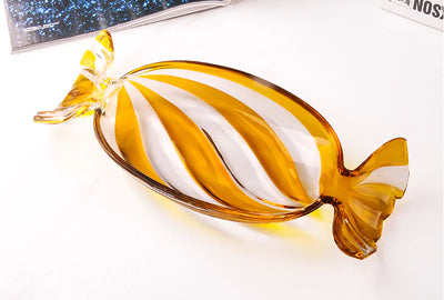 Creative Crystal Glass Fruit Bowl for Kitchen Use