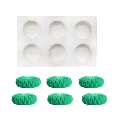Round Mooncake Mould and Silicone Baking Tools - Lunqara 