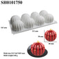 8-Cavity Spiral Silicone Mousse Cake Mold for Baking - Lunqara 