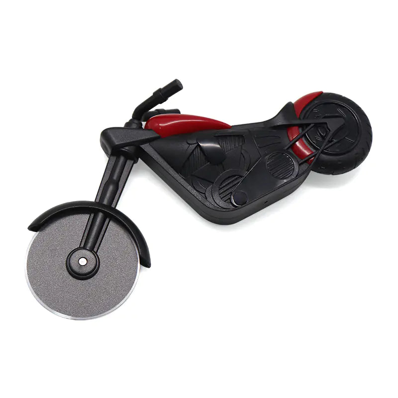 Stainless Steel Pizza Cutter - Cute Motorcycle Design - Lunqara 