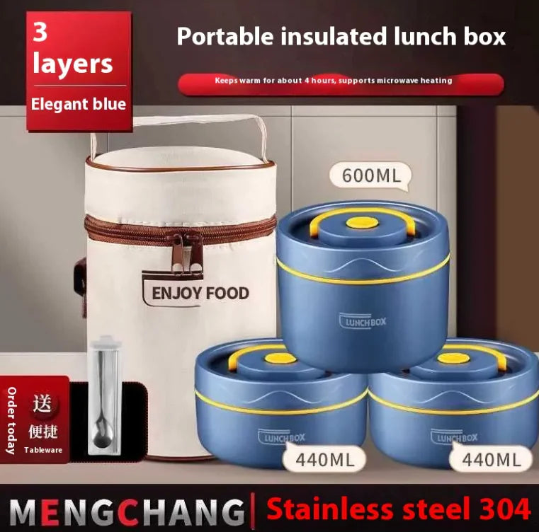 Multi-layer Extra Long Insulation Lunch Box