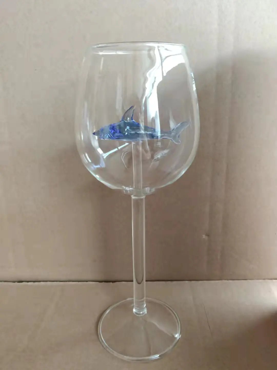 Creative Shark High Wine Glass with Octopus Design - Lunqara