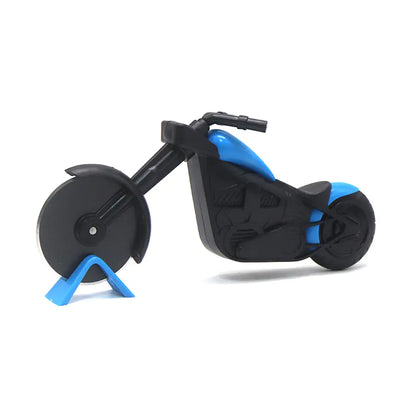 Stainless Steel Pizza Cutter - Cute Motorcycle Design - Lunqara 