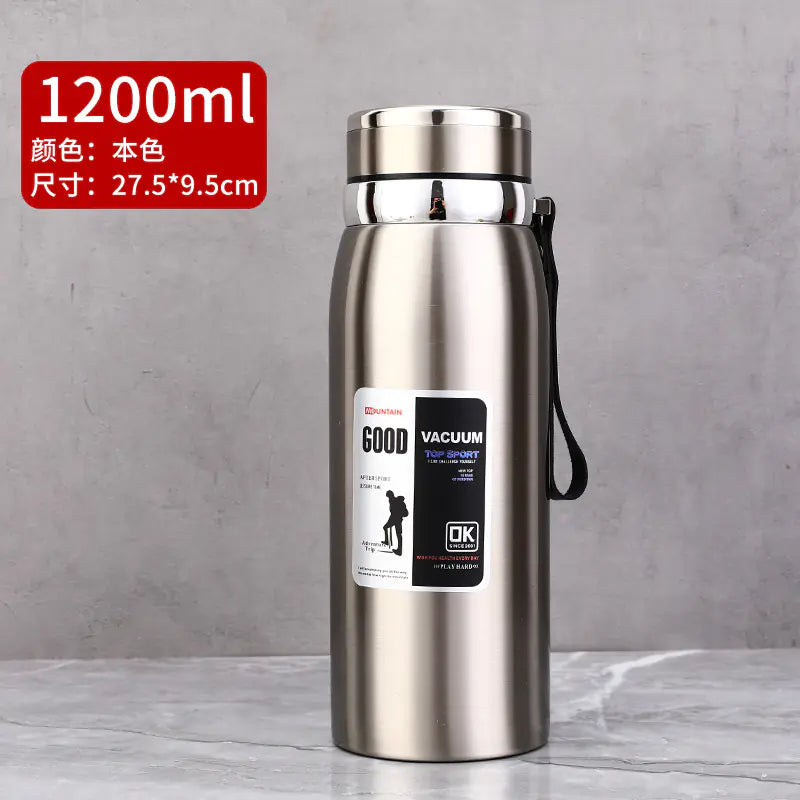 Stainless Steel Insulated Tea Cup 1000ml for Outdoors - Lunqara 