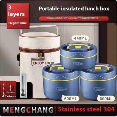 Extra-Long Insulated Stainless Steel Lunch Box