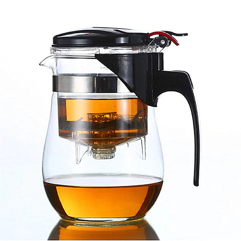 Tea Brewing Pot with Removable Filter and Tea Cups - Lunqara 