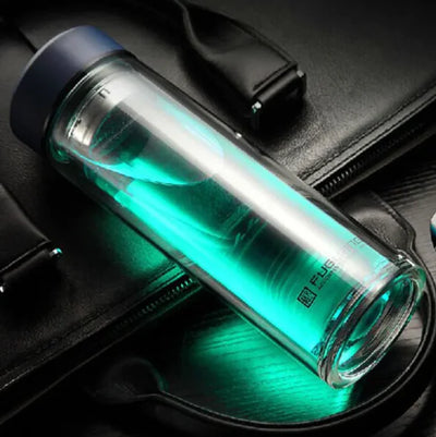 Eco-friendly Glass Water Bottle with Filter - Lunqara 