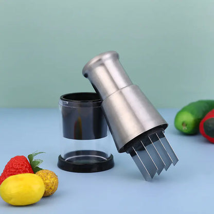 304 Stainless Steel Garlic Press and Slicer for Kitchen - Lunqara 