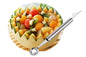 Lunqara RED/STELL Watermelon or any Melon Slicer and Cake With Mellon Baller And Fruit Carver