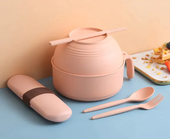 Instant Noodle Bowl With Lid Lunch Box Bowl