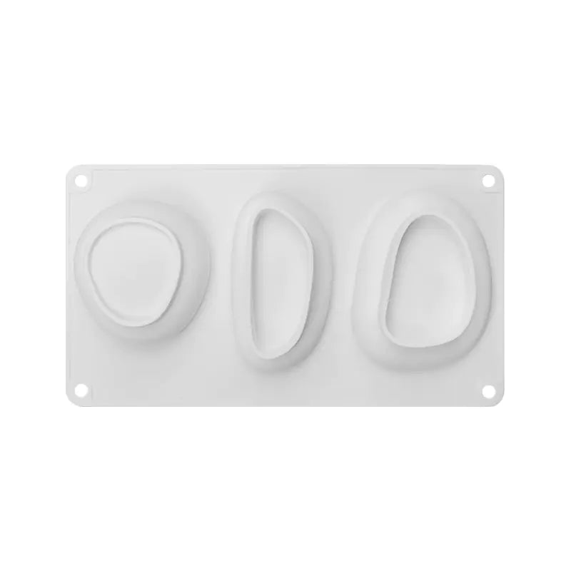 Silicone Pebble Cake Molds - 6 and 3 Holes Set