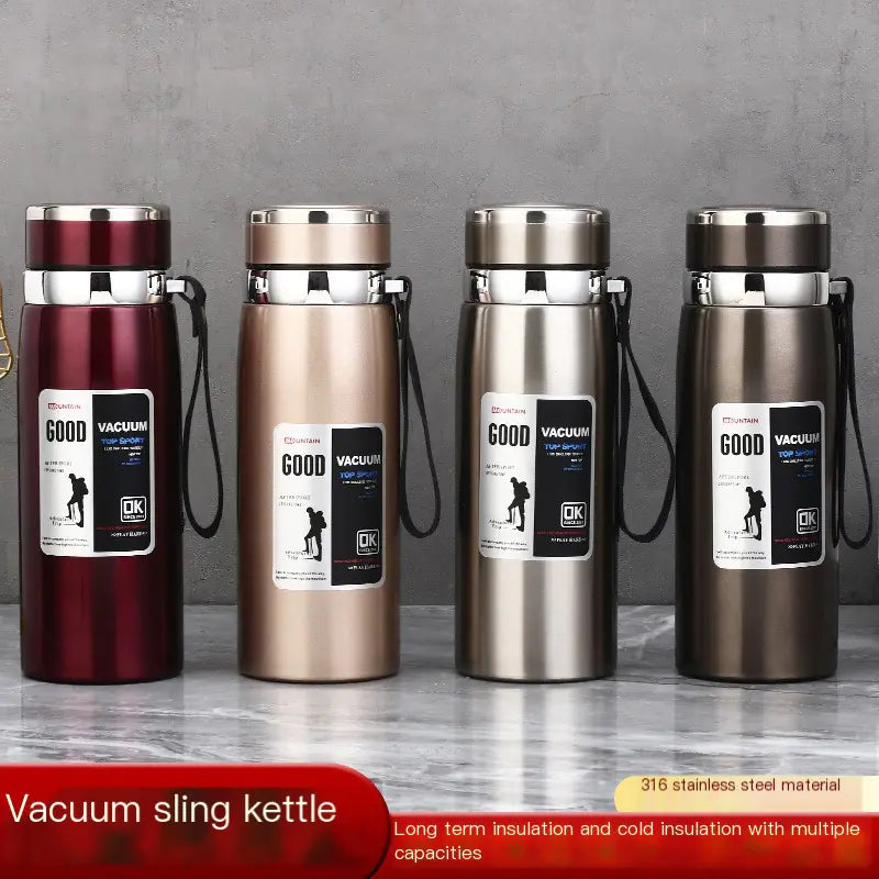 Stainless Steel Insulated Tea Cup 1000ml for Outdoors - Lunqara 