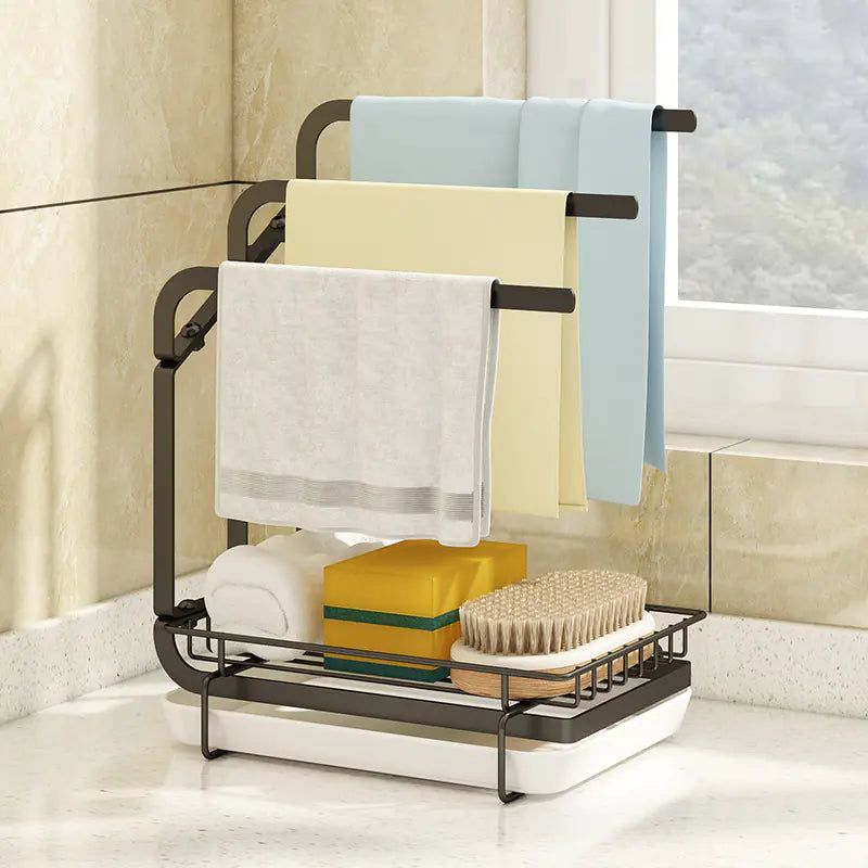 Space-Saving Detachable Kitchen Storage Rack for Towels