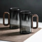 Smoky Gray Borosilicate Glass Water Cup - Lunqara 