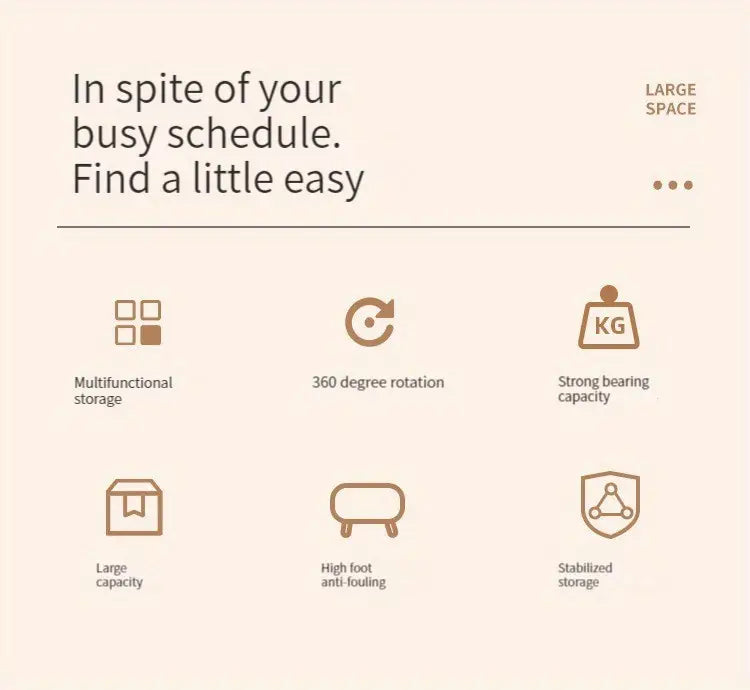 Multifunctional Kitchen Spice Rack - Rotating Bottle Shelf