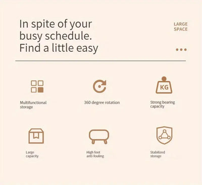 Multifunctional Kitchen Spice Rack - Rotating Bottle Shelf